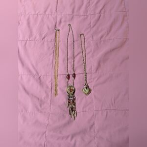 3 Vintage Bohemian Necklace Set